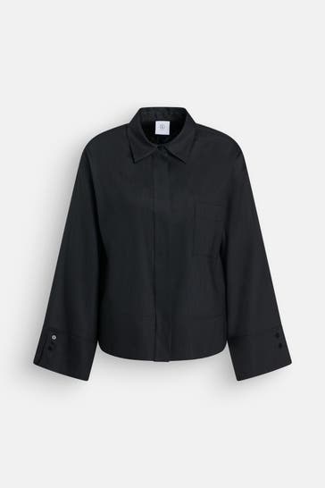 BOGNER Leinenmix-Bluse 'Ronda' schwarz