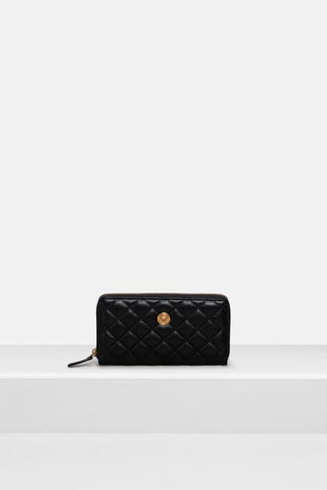 VERSACE - Ledergeldbörse schwarz