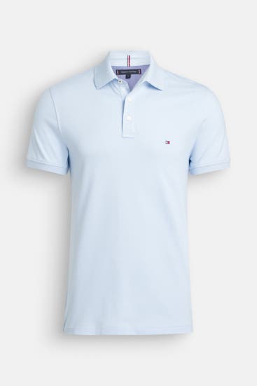 TOMMY HILFIGER - Polo-Shirt taubenblau