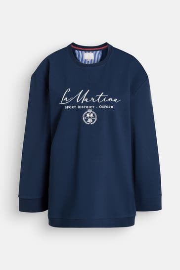 LA MARTINA Sweatshirt 'Yalena' navy