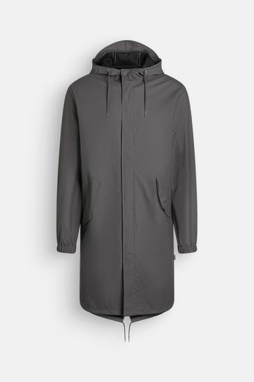 RAINS Regenmantel grau unisex
