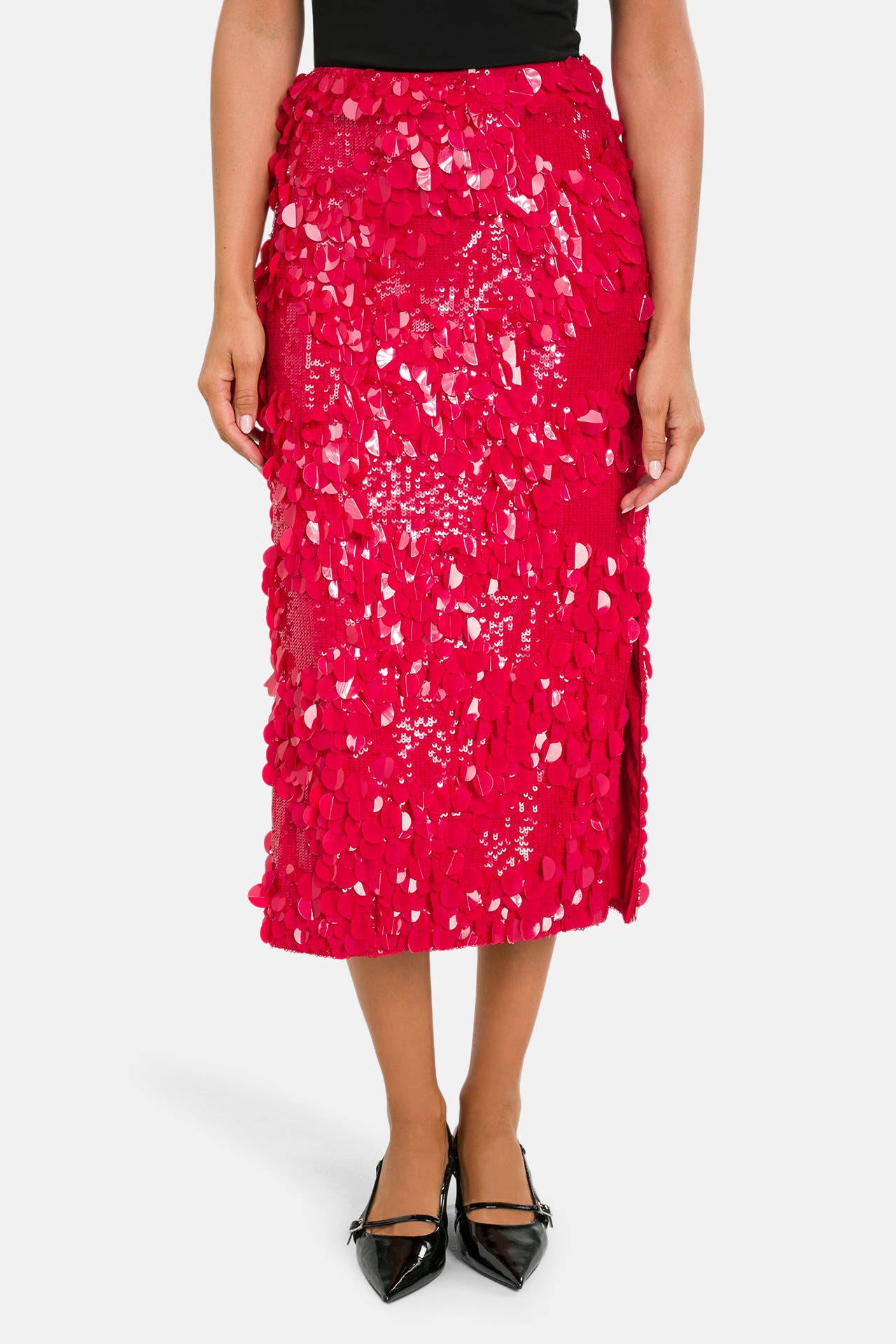 TED BAKER Paillettenrock 'Dorida' rot, Bild 1