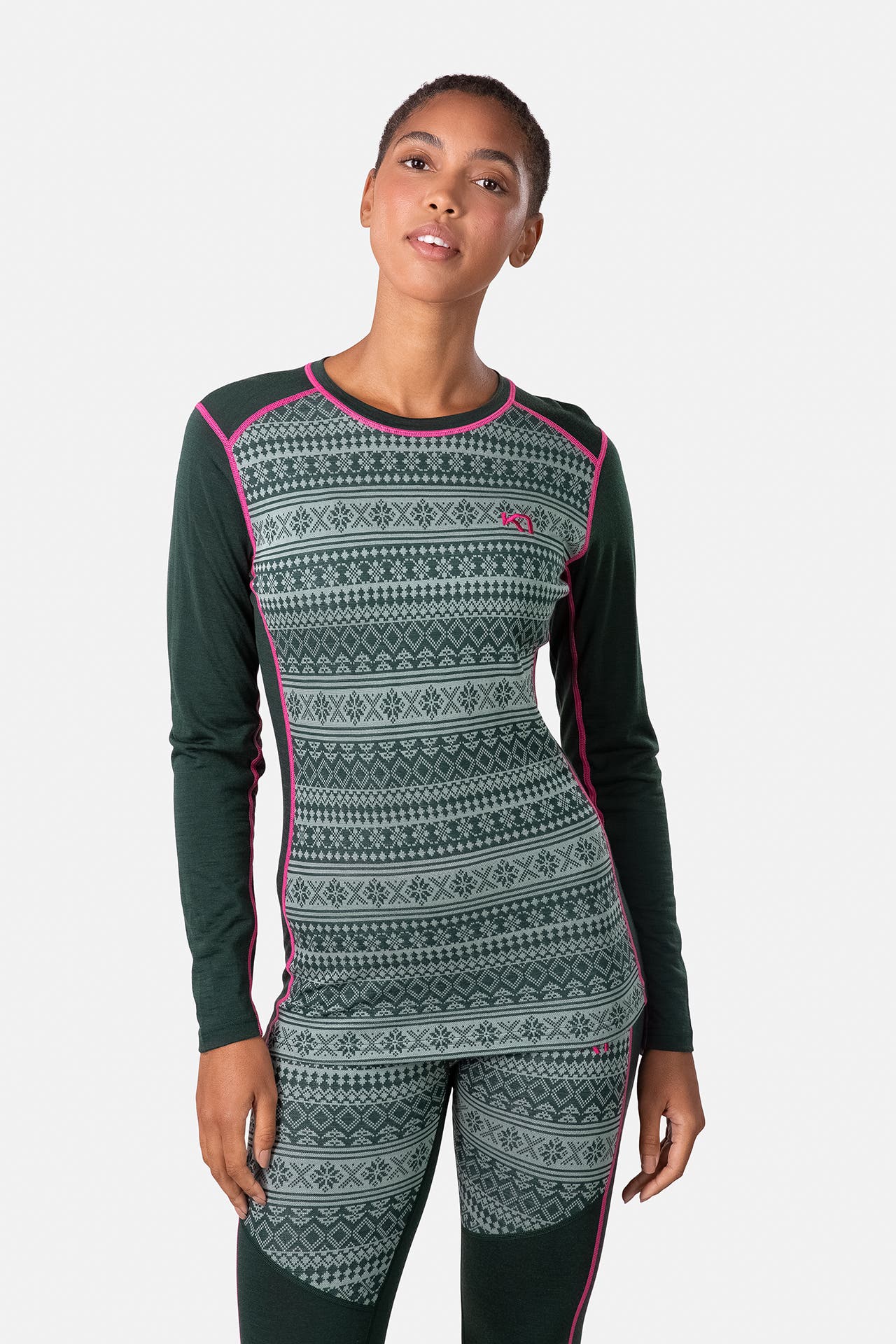 KARI TRAA Baselayer 'Mina' gemustert, Bild 1