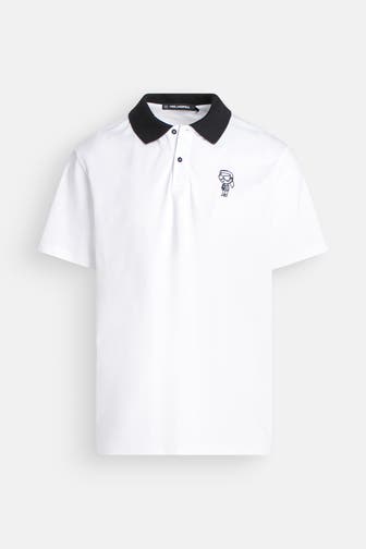 KARL LAGERFELD Polo-Shirt weiß