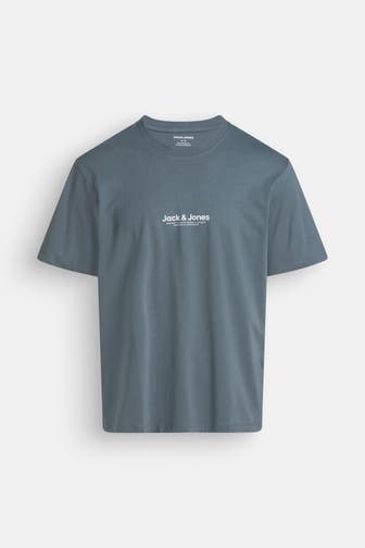 JACK & JONES T-Shirt graublau
