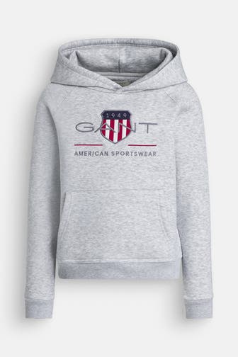 GANT Hoodie hellgrau
