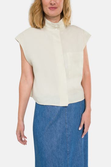 MARC O'POLO Leinen-Shirt beige