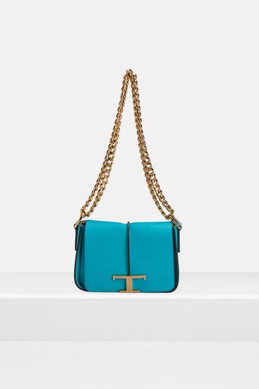 TOD'S - Schultertasche türkis