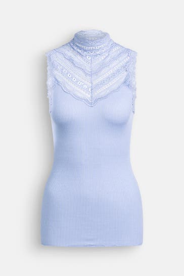 ROSEMUNDE Seidenmix-Top hellblau