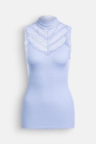 ROSEMUNDE Seidenmix-Top hellblau