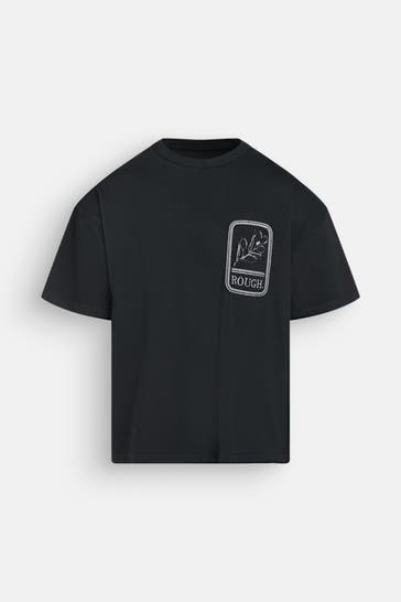 ROUGH. T-Shirt schwarz