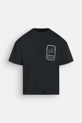 ROUGH. T-Shirt schwarz