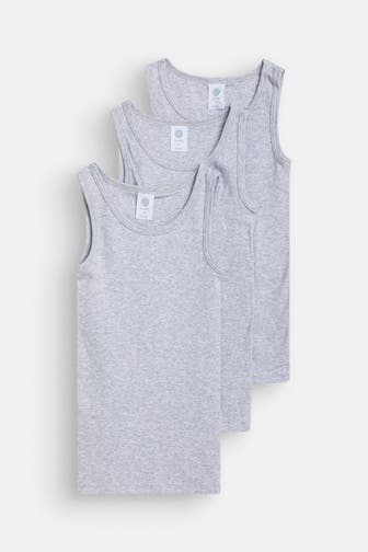 SANETTA 3er Pack Unterhemden hellgrau