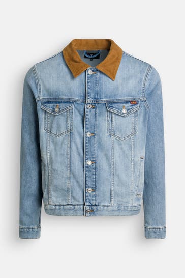 7 FOR ALL MANKIND Jeansjacke 'Perfect Jacket' blau