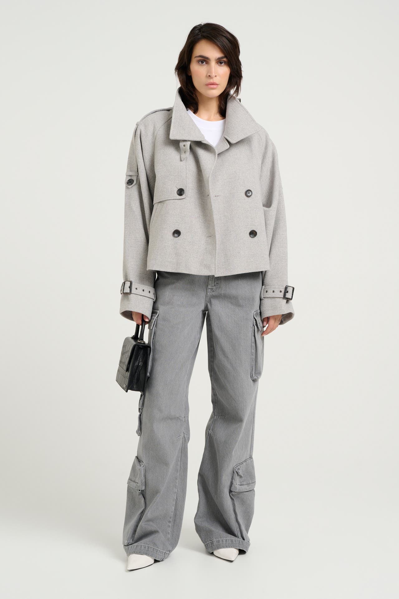 GESTUZ Trenchcoat hellgrau, Bild 1