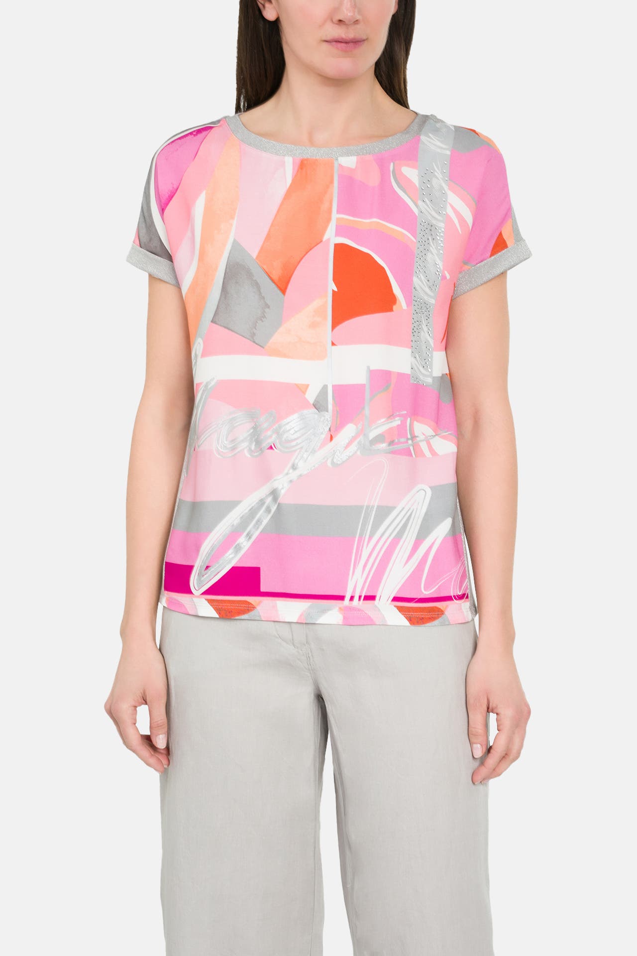 BETTY BARCLAY T-Shirt pink gemustert, Bild 1