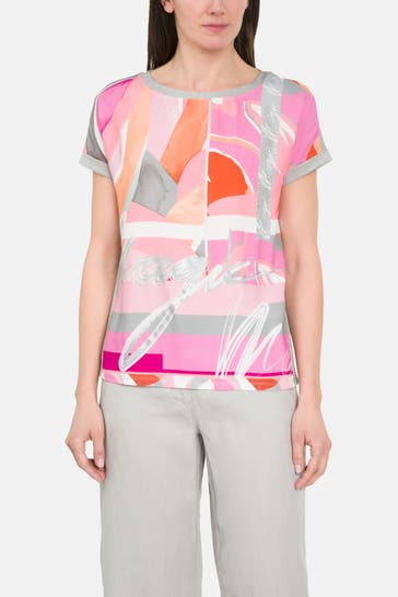 BETTY BARCLAY T-Shirt pink gemustert