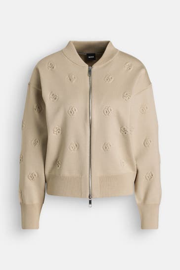 BOSS Wollmix-Jacke 'Fulbire' hellbraun