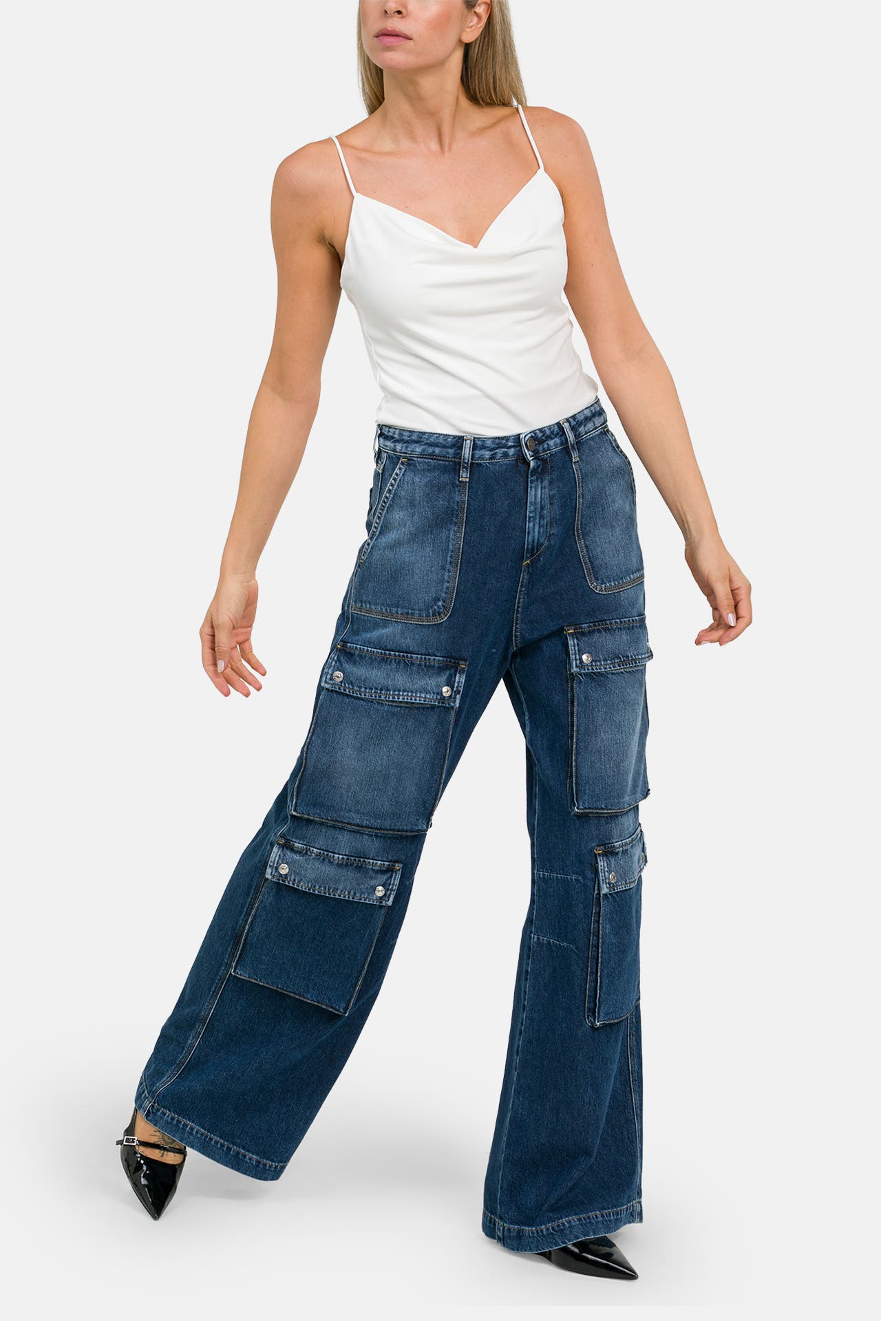 DIESEL Jeans dunkelblau boyfriend, Bild 1