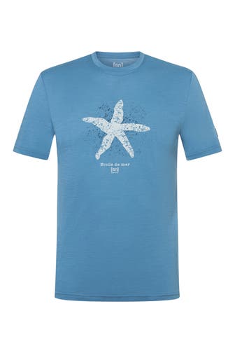 SUPER.NATURAL T-Shirt 'Sea Star' azurblau