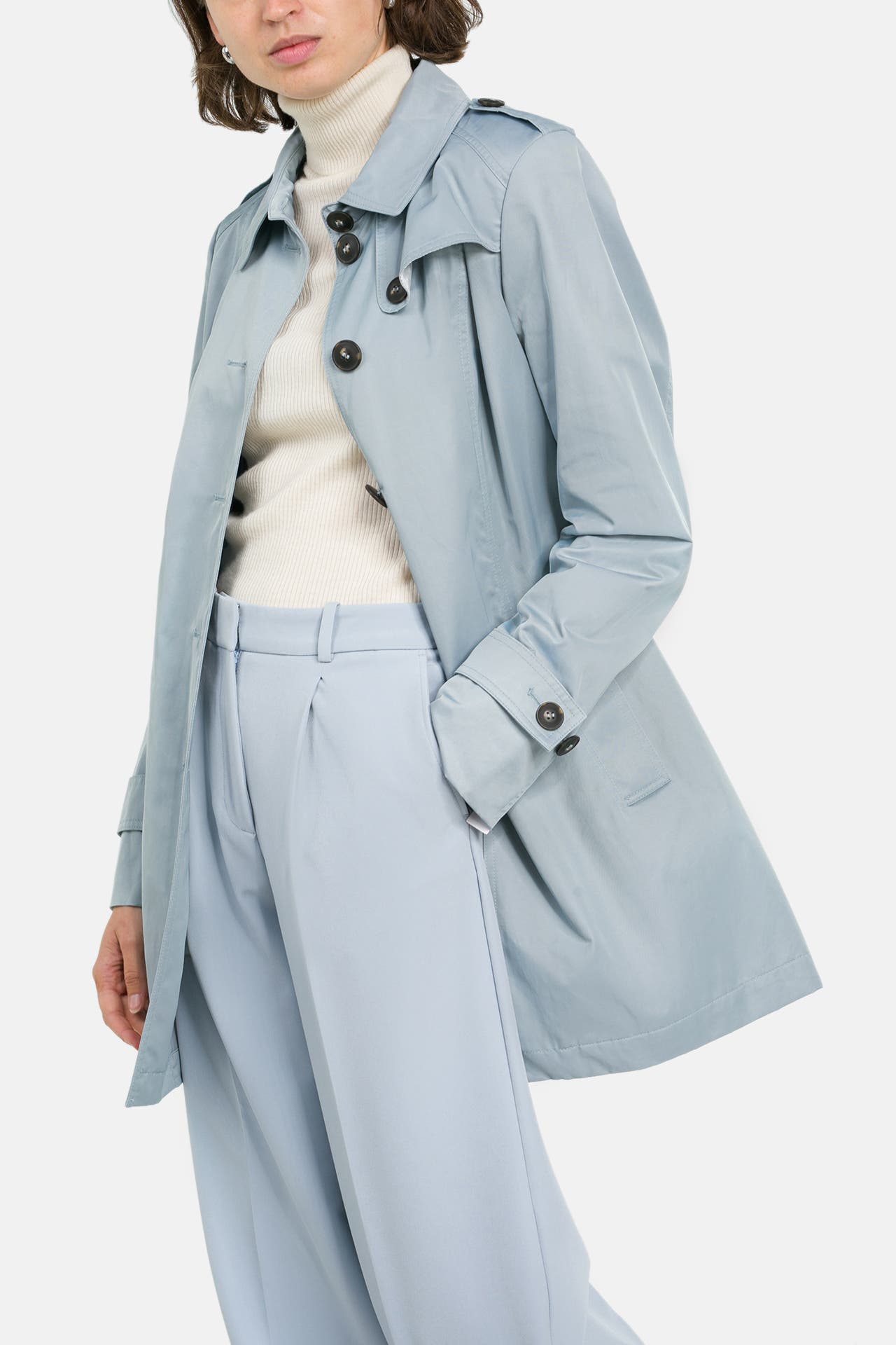 FUCHS SCHMITT Trenchcoat graublau, Bild 1