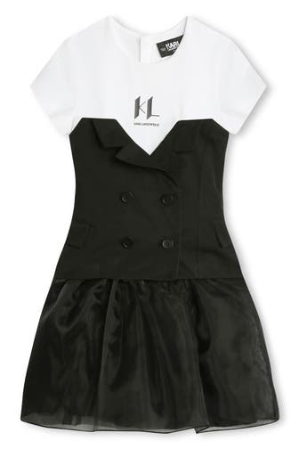 KARL LAGERFELD Kleid zweifarbig
