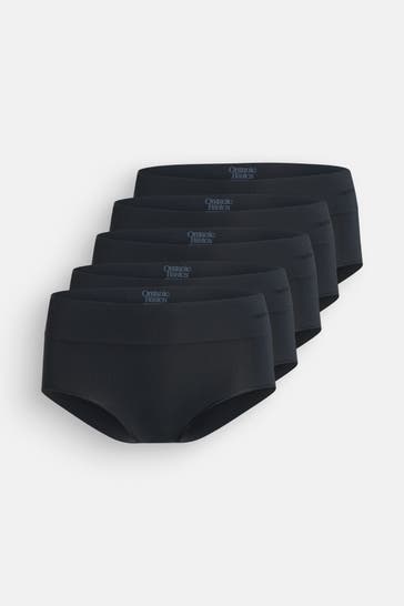 ORGANIC BASICS 5er-Pack Hipster schwarz