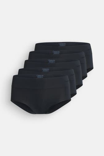 ORGANIC BASICS 5er-Pack Hipster schwarz