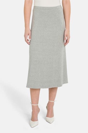 CALVIN KLEIN Feinstrick-Rock grau