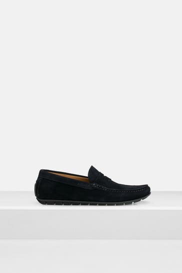 AIGNER Leder-Loafer 'Douglas' dunkelblau