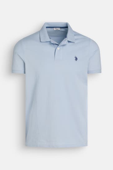 U.S. POLO ASSN. Polo-Shirt hellblau