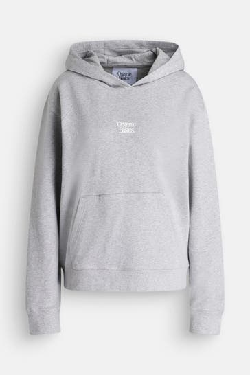 ORGANIC BASICS Hoodie grau