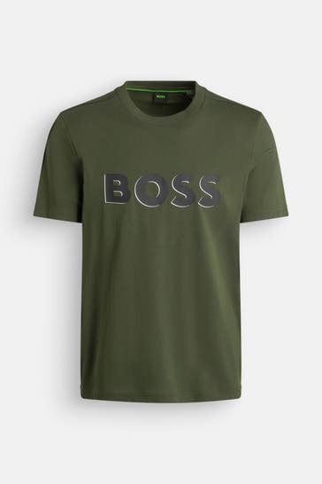 BOSS GREEN T-Shirt 'Teebo' dunkelgrün