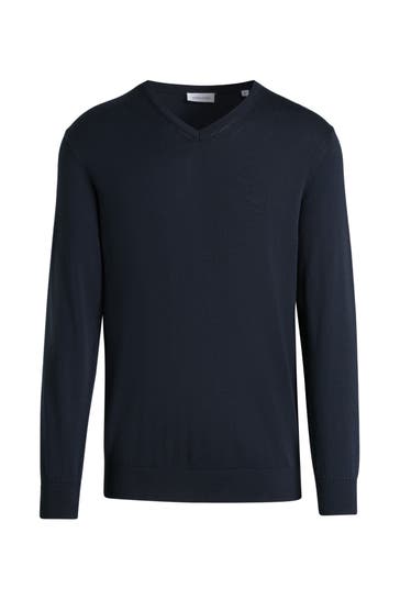 SEIDENSTICKER Strickpullover dunkelblau