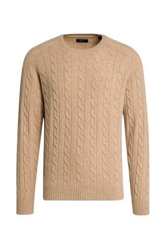 GANT Wollpullover hellbraun