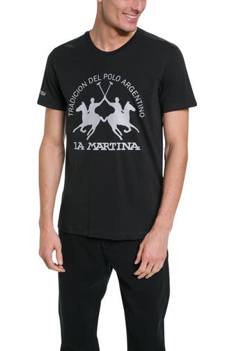 LA MARTINA T-Shirt schwarz