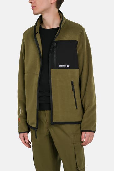 TIMBERLAND Fleecejacke oliv