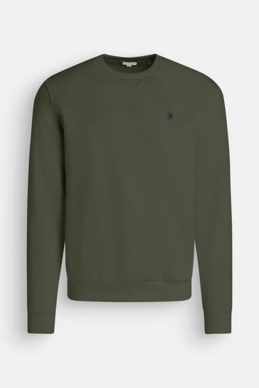 U.S. POLO ASSN. Sweatshirt 'Cick' dunkelgrün