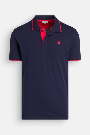 U.S. POLO ASSN. Polo-Shirt 'Barney' dunkelblau