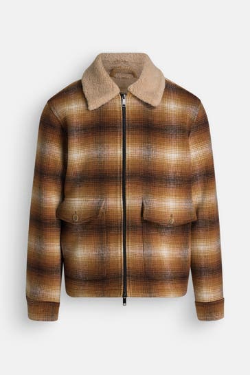7 FOR ALL MANKIND Wollmixjacke kariert
