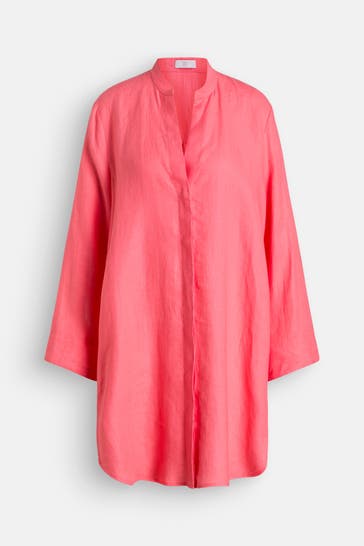 RIANI Leinenkleid koralle