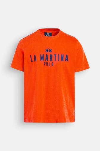 LA MARTINA T-Shirt dunkelorange