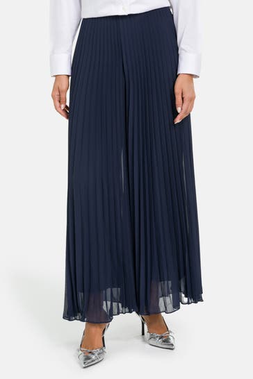 TED BAKER Plissee-Hose navy