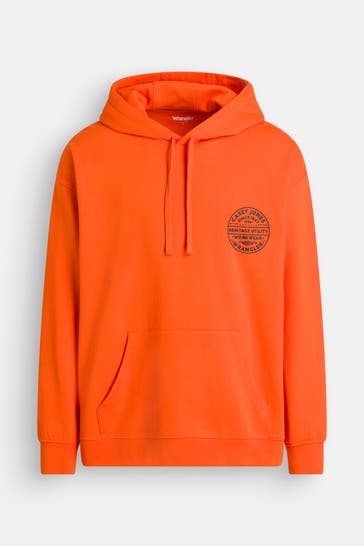 WRANGLER Hoodie 'Casey Jones' neonorange