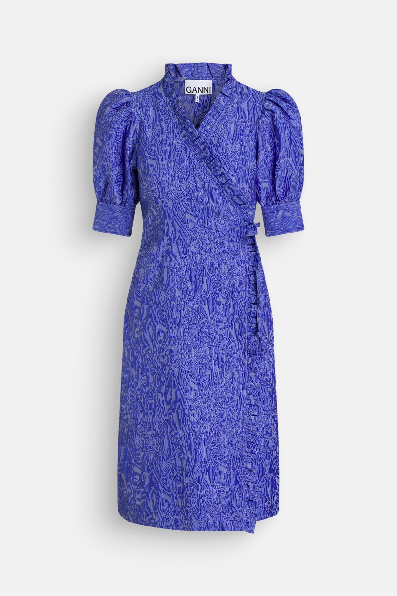 GANNI Wickelkleid blau, Bild 1