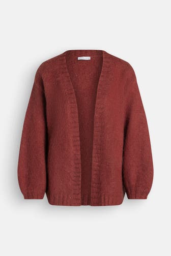 CLAIRE LUISE Strickjacke rostrot