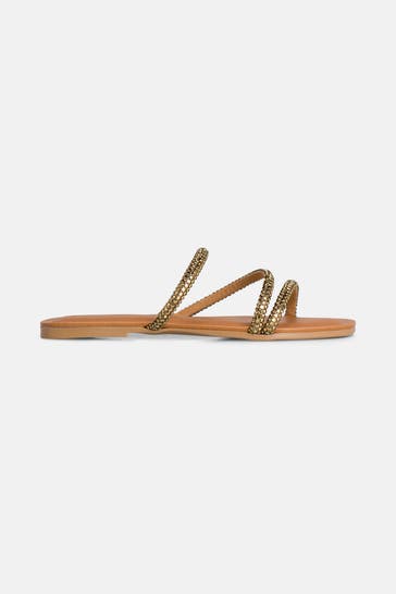 STEVE MADDEN Slides 'Leelo' bronze