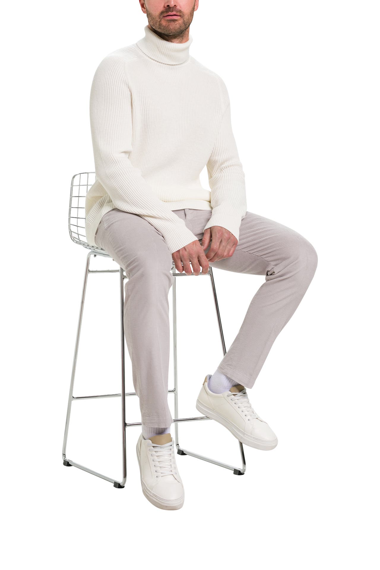 CINQUE Cordhose 'Cipeb' hellgrau, Bild 1