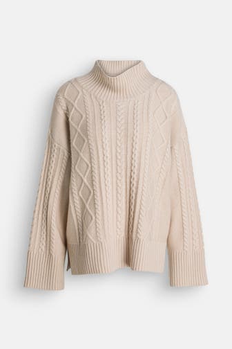 PART TWO Wollmix-Pullover 'Denalis' beige