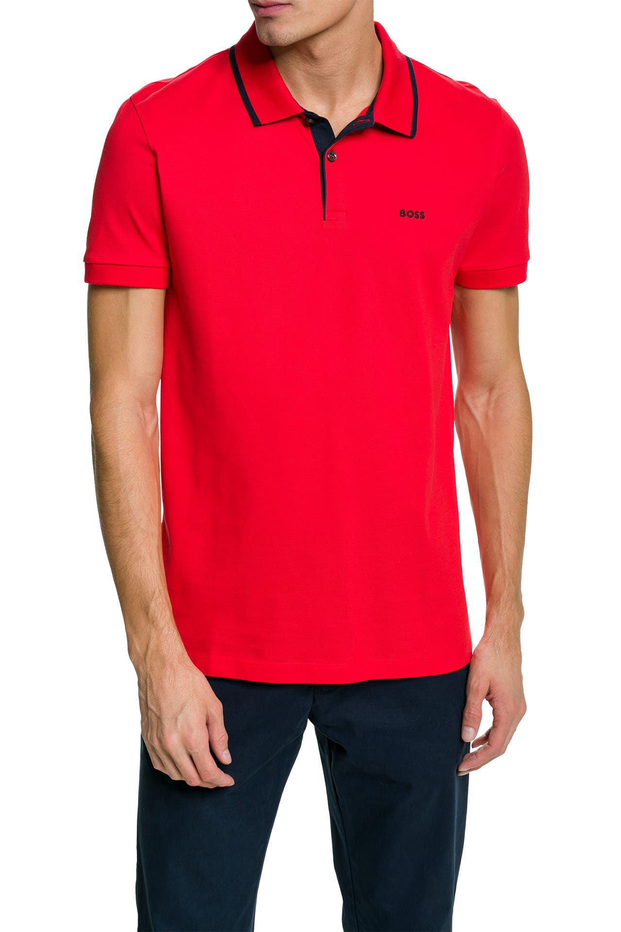 BOSS Polo-Shirt orangerot, Bild 1